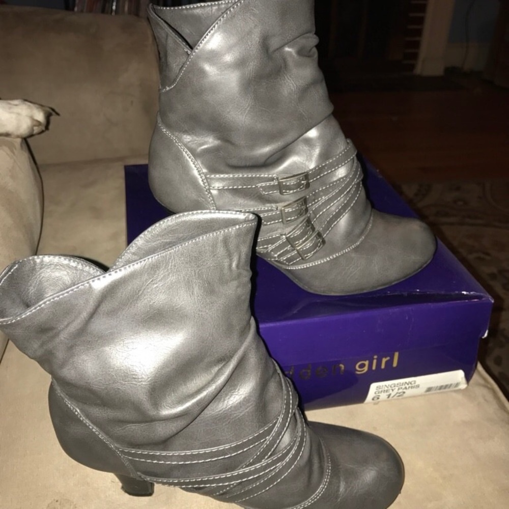 COPY - Madden Girl Grey Boots size 6.5